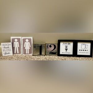 Funny Bathroom Wall Decor!